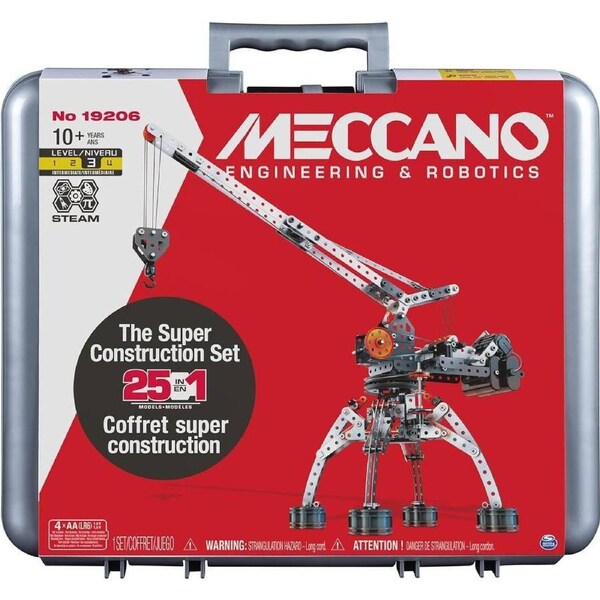 Meccano Multi 25 Models Super Construction Set in Case