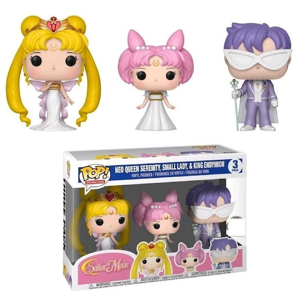 Funko POP Sailor Moon Neo Queen Serenity/Small Lady/King Endymion 3pk Vinyl Figures