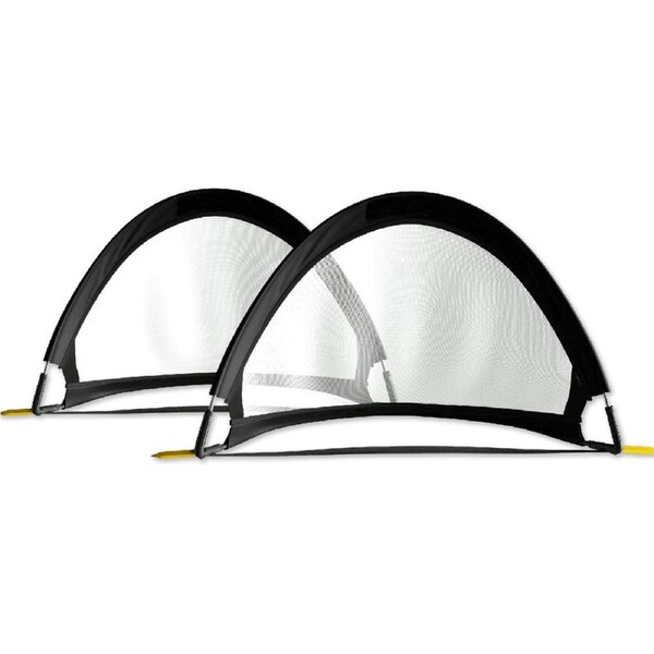 2 x SOCCER GOAL 160CM POP UP GOALS PORTABLE ELITE NEW FOOTBALL SET GIFT