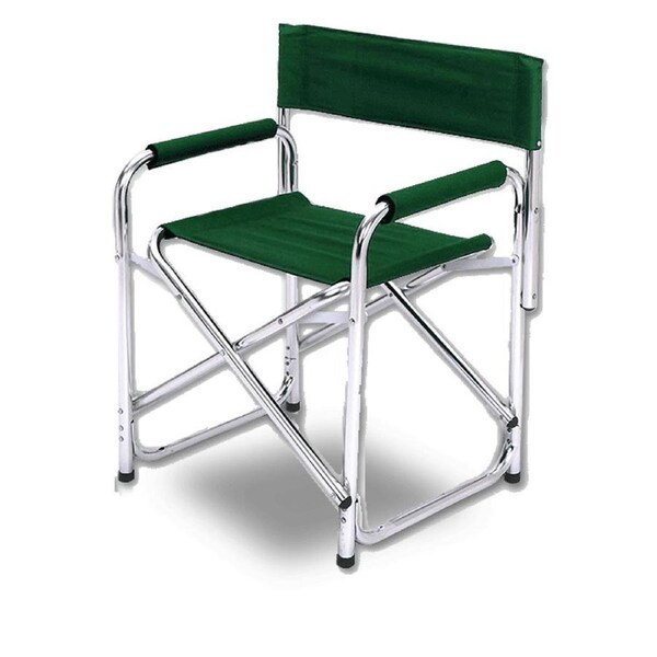 Directors Aluminium Folding Chair Camping Picnic Director Fishing Foldable - green