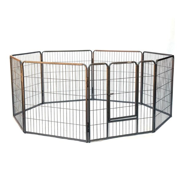 80cm Height 8 Panels Galvanised Dog Pen