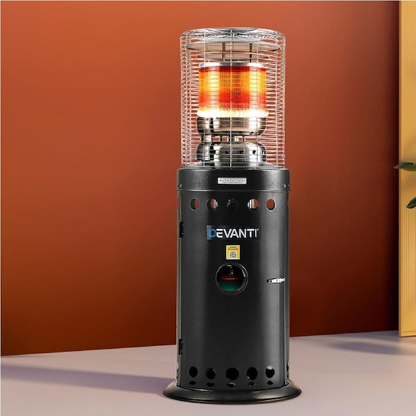 131CM Devanti Outdoor Gas Patio Heater Black