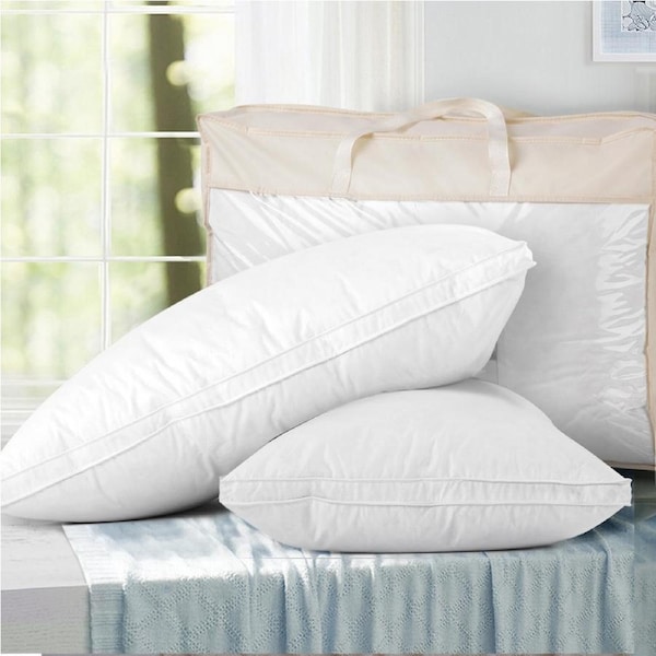 Giselle 2x Goose Feather Down Pillow 70X50cm