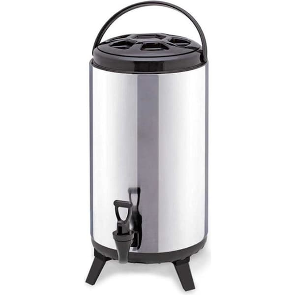 SOGA 10L Portable Insulate Cold/Heat Coffee Bubble Tea Pot Beer Barrel With Dispenser