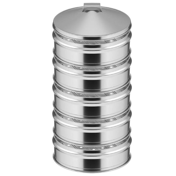 SOGA 5 Tier Stainless Steel Steamer with Lid 22cm