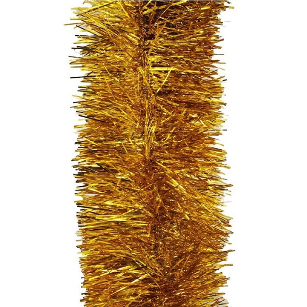 25m GOLD Christmas Tinsel 150mm wide