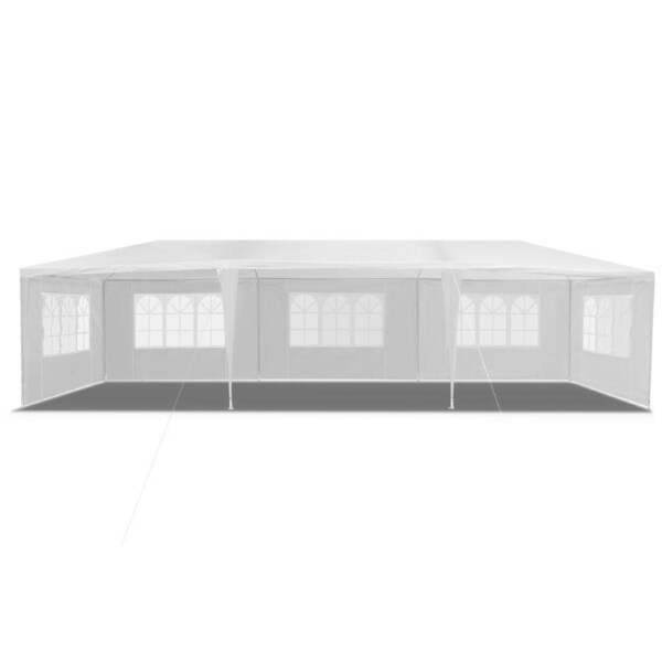 Outdoor Gazebo Folding Marquee Tent 3x9m White