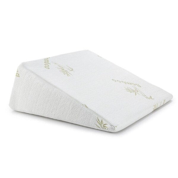 Triangle Bed Wedge Pillow with Memory Foam Topper