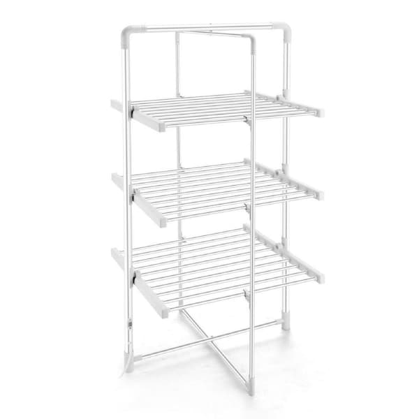 300W 3-Tier Heated Electric Clothes Towel Drying Rack Foldable