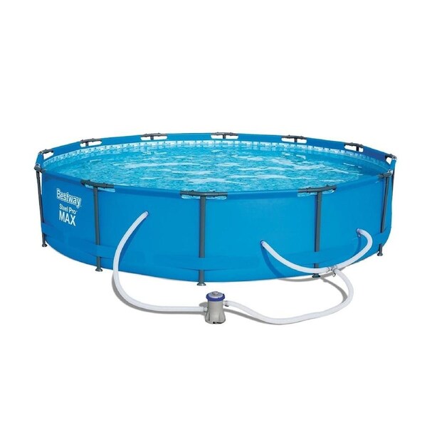 Bestway 3.66M Above Ground Metal Frame Swimming Pool with Filter Pump
