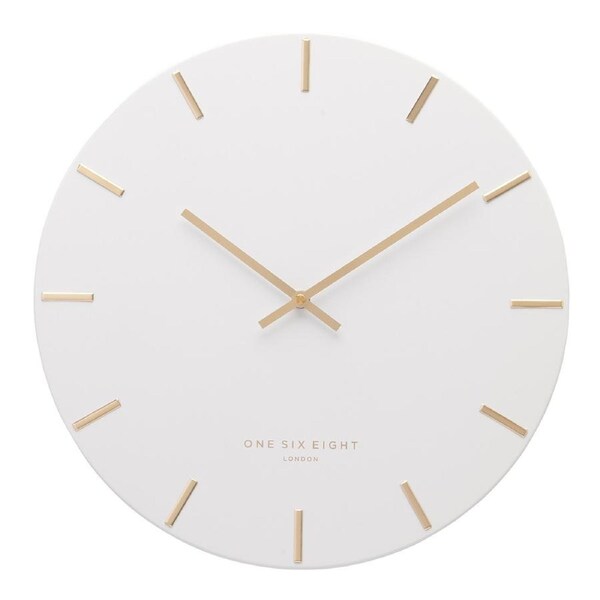LUCA White 60cm Silent Wall Clock