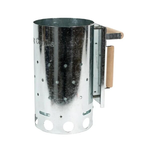 Mega Size 9L Charcoal Fire Starter Chimney - Flaming Coals