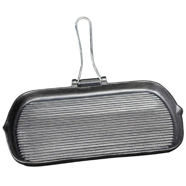 Cast Iron Grill Pan with Folding Handle - Vogue