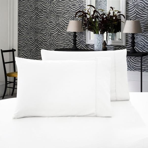 Super Soft Premium Queen Size Pillowcases 2-Pack - White