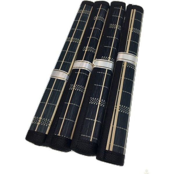 Set of 4 BAMBOO PLACEMATS Dinner Table Decor Party Natural Party 45x30cm BULK