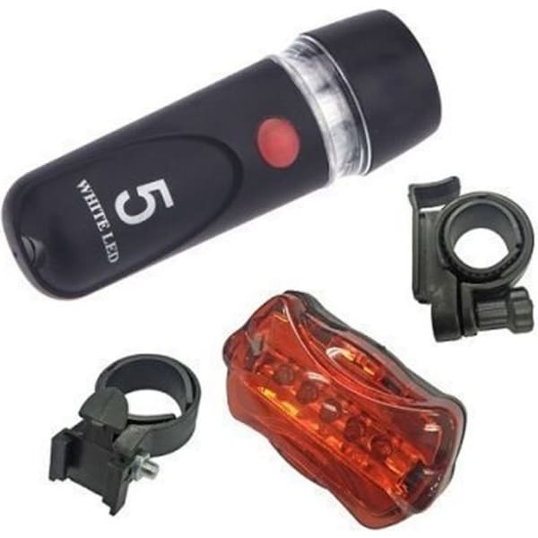 LED BIKE LIGHT SET Bicycle Front Rear Flashlight Torch Headlight Cycling