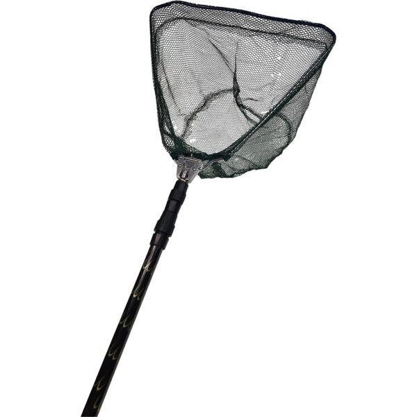 Telescopic Fishing Landing Net Rod Adjustable Foldable Pole Fish Catch & Release