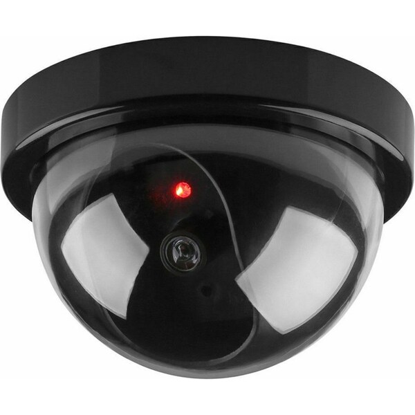 DUMMY SECURITY CAMERA Fake Dome Surveillance Flashing LED Wireless Imitation
