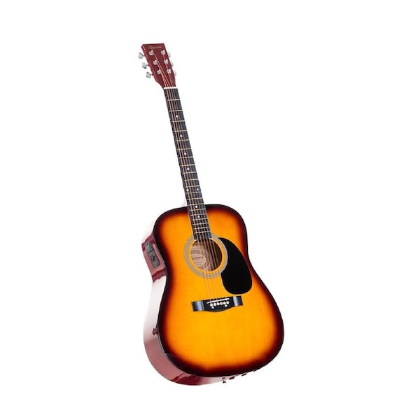 Karrera 41in Acoustic Guitar With Bonus Bag Strings Picks Strap Sunburst