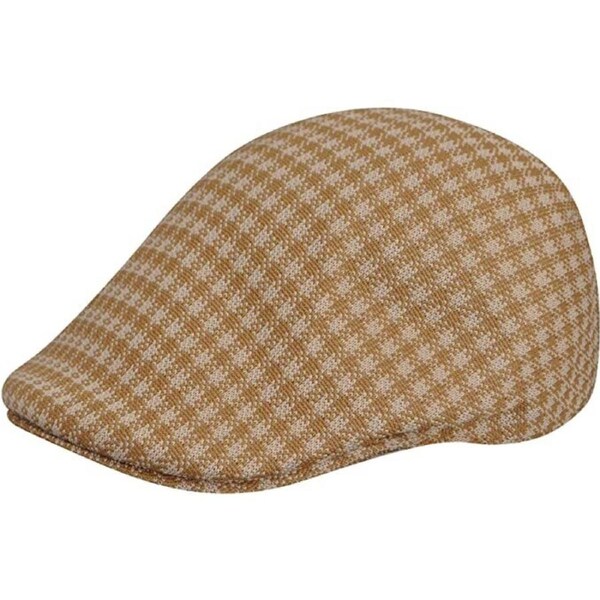 KANGOL Houndstooth 507 Tropic Ivy Cap K1327CO Summer Driving Hat Style Tan / L