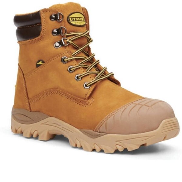 DIADORA Utility Craze WATERPROOF Work Boots Steel Cap Leather Nubuck - Wheat UK 12