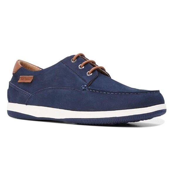 HUSH PUPPIES Mens Dusty Leather Shoes Soft Casual or Formal - Navy Nubuck UK 8