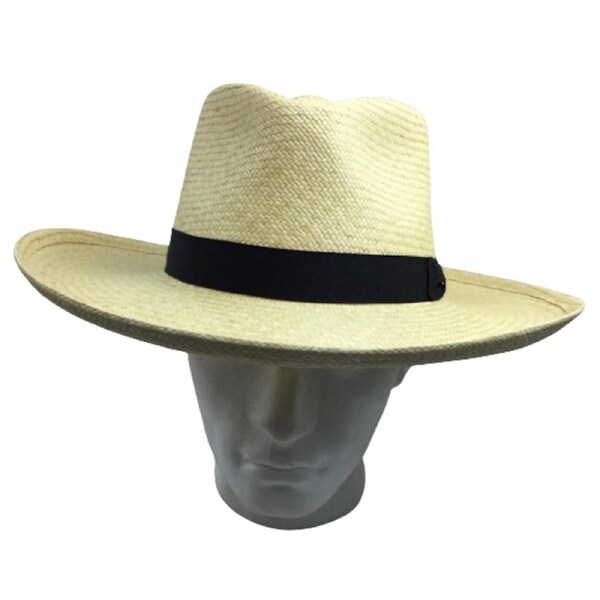 STRAW PANAMA CUENCA HAT Sun Beach Golf Cap Summer Hand Woven Made in USA K4A Small (6 3/4 - 6 7/8)