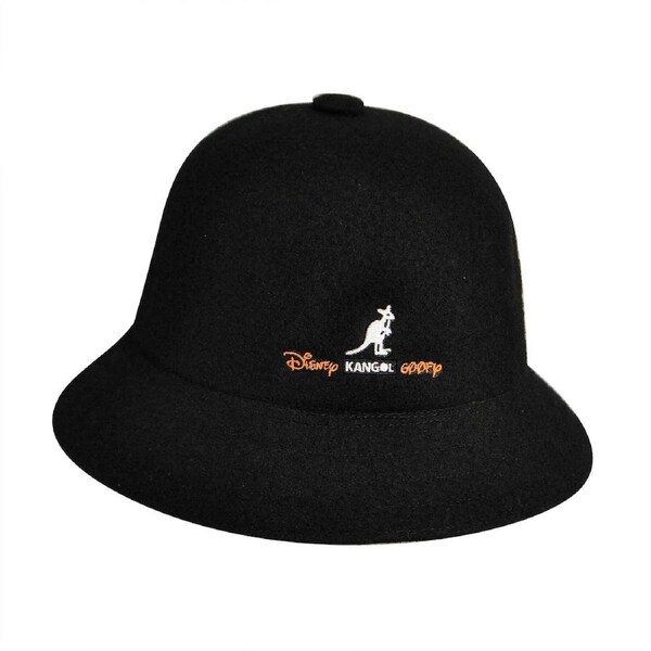 KANGOL Disney Casual Bucket Hat K1489FA Wool Blend 75th Anniversary Winter Cap Black / S