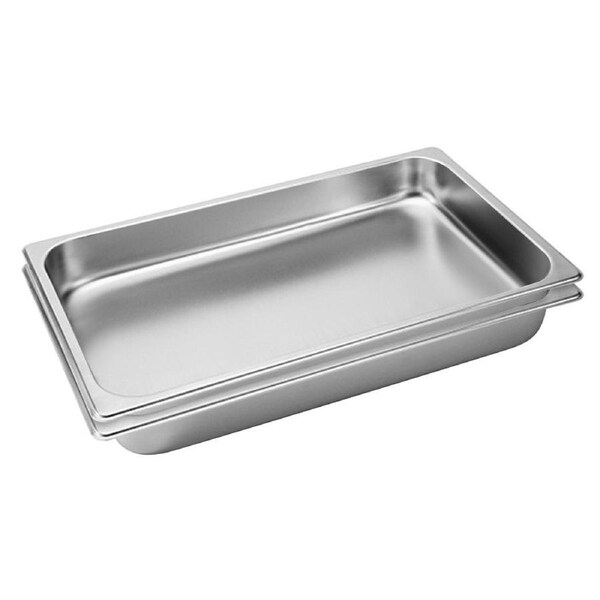 SOGA 2X Gastronorm GN Pan Full Size Stainless Steel Tray 1/1 6.5cm