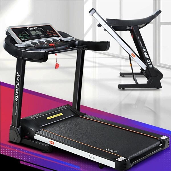 45cm Belt Everfit Treadmill 15% Auto Incline 3 in 1 Foldable Running Machine Home Gym Fitness