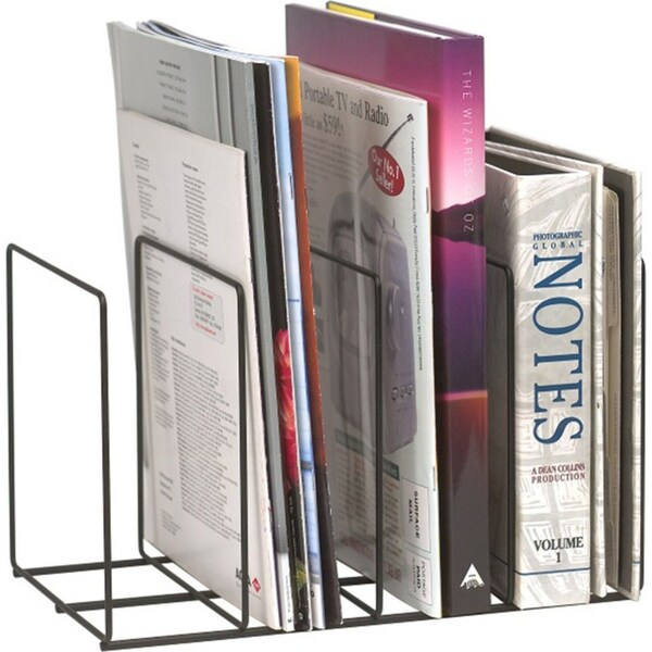 Marbig Wire Instyle Book/Magazine Rack Holder 4 Slot Desk Organiser Office/Home