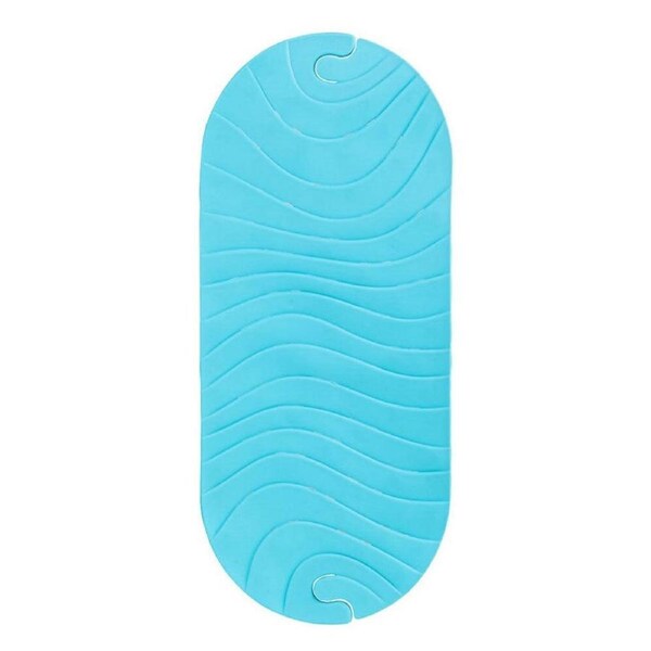 Boon Blue Ripple 92cm Non Slip Bath Mat/Baby/Kids/Toddler Tub/Shower Safety/Grip