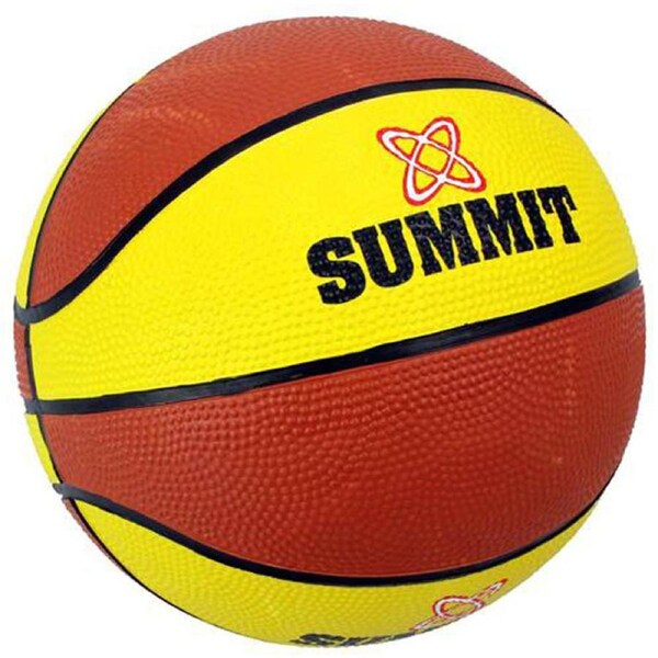 Summit Size 6 Classic Basketball Indoor/Outdoor Sport/Game Ball Yellow/Brown