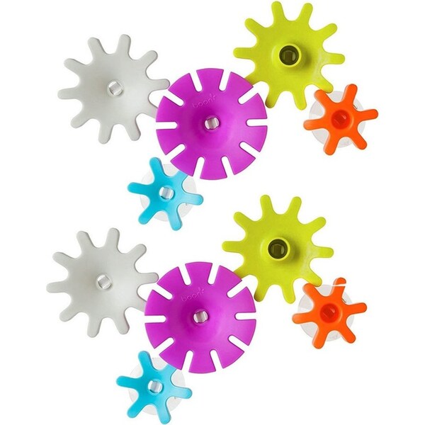 Boon 10pc Cogs Building Gears Bath Time Floating/Suction Toys for Baby/Kids Play