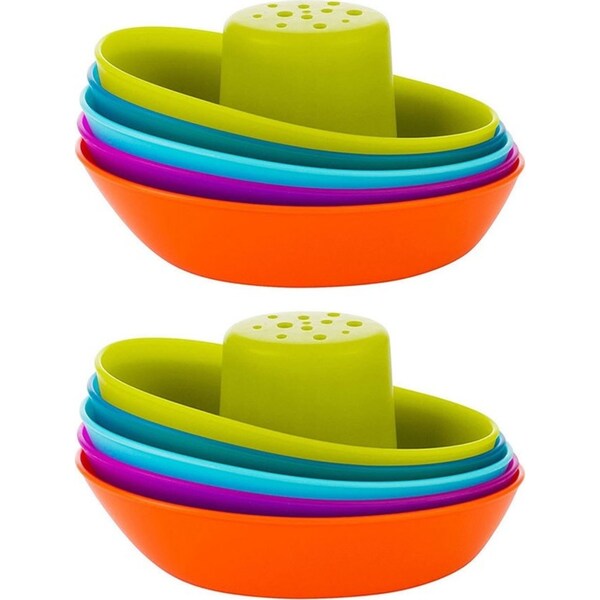 2PK Boon Fleet Stacking Boat/Ship Bath Time Toy/Play for Baby/Toddlers/Kids