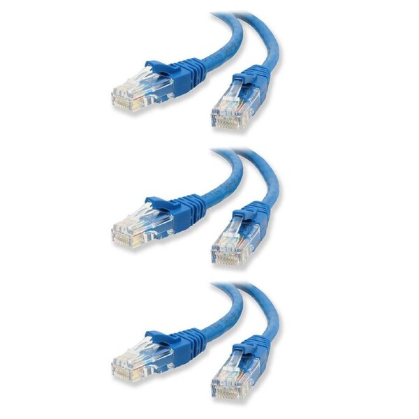 3PK Sansai 5m CAT5e Networking Patch Cable Ethernet Internet for PC/MAC Router