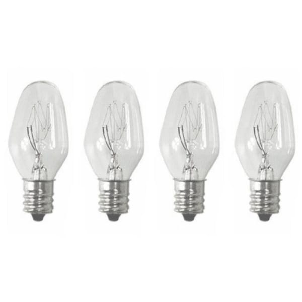 Sansai 4pk 7W/240V E12 Replacement Bulb Clear for Night Light DB-458/DB-459