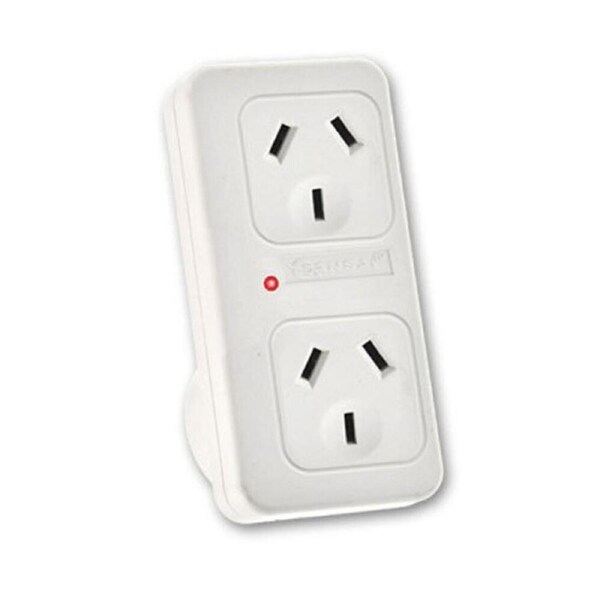 Sansai Vertical Powerpoint Double Surge Protector Adaptor/Outlet Spliter/AU