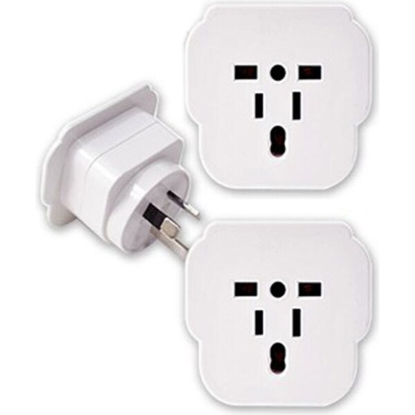 2x Sansai Universal Travel Power Adapter Outlet UK EU US Sockets to AU/NZ Plug
