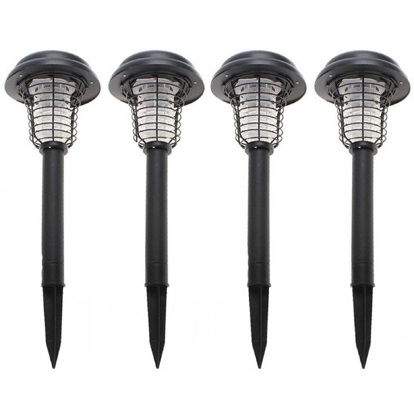 4PK Lenoxx Mosquito/Bugs Zapper/Killer Solar/LED Night Lamp/Light Outdoor Garden