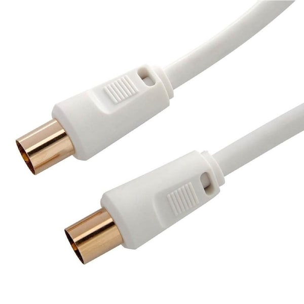 Westinghouse 3m Digital HD TV Antenna Male to Male Gold Plated Coax Cable White