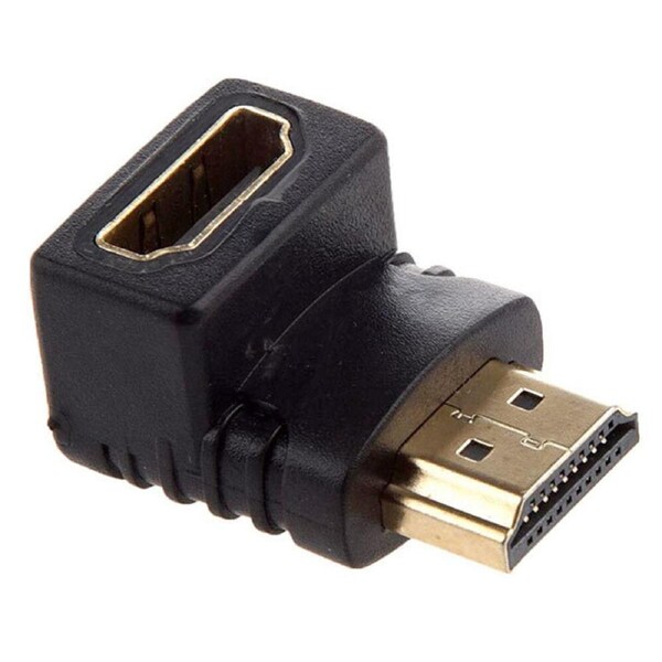 Westinghouse HDMI Angle/L Shape Male to Female Adaptor Connector Gold Plated