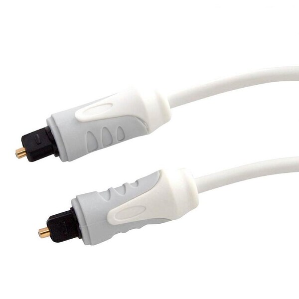 Westinghouse 3m 6mm Digital Audio Toslink Optical Fibre Lead Cable for TV/White