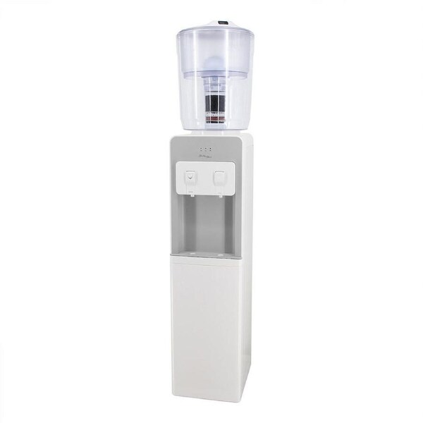 Lenoxx 20L Dual Tap Stand Cooler Dispenser Chiller Cooling Cold w/Water Filter