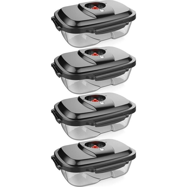 4PK Tiffany 1L Vacuum Container Food Storage Sealed Kitchen/Freezer for TVS02