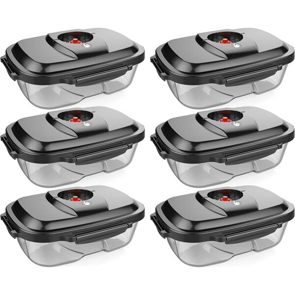 6PK Tiffany 1L Vacuum Container Food Storage Sealed Kitchen/Freezer for TVS02