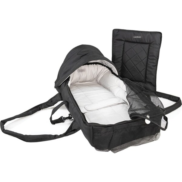 Vee Bee Black Walkabout Infant/Baby/Newborn Cocoon Bassinet/Carrier/Portable