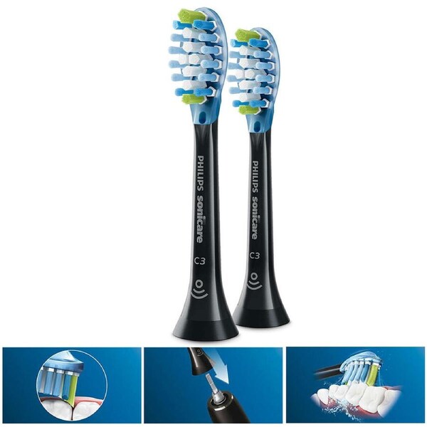 2PK Philips Sonicare Plaque C3 Replacement Brush Heads for Electric Toothbrush B