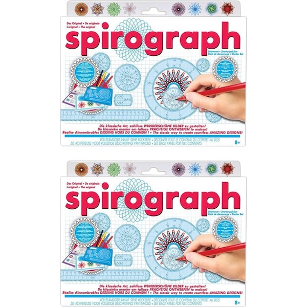 2x Spirograph Original Design 24pc Kit Creative/Drafting/Drawing/Kids/Art/Craft