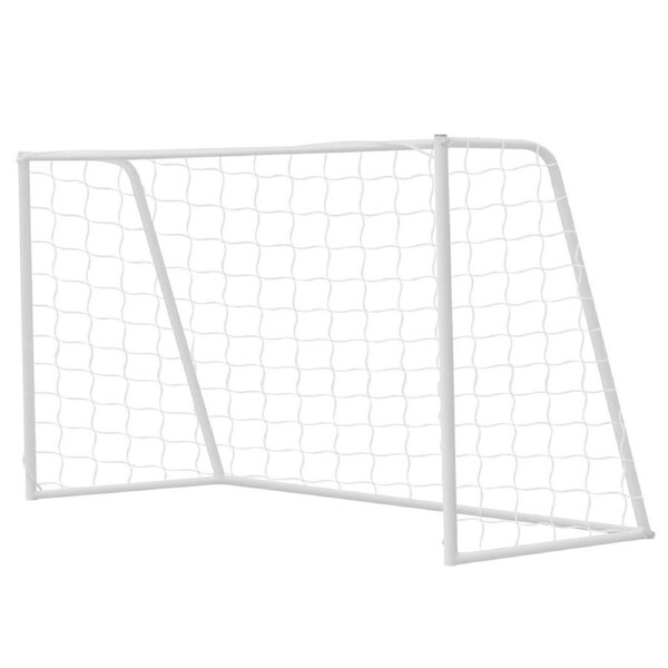 180CM Metal Soccer Goal Portable Football Net Frame Backyard Park Training Set